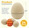 4E's Novelty DIY Paper Mache Easter Eggs to Paint 12 Pack – Paintable & Fillable Blank Craft Eggs for Kids & Adults, Easter Arts & DIY Projects